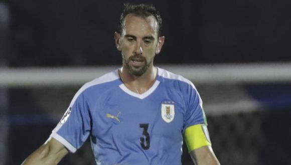 Diego Godín explota contra el VAR tras gol anulado a Uruguay. (Foto: AFP)