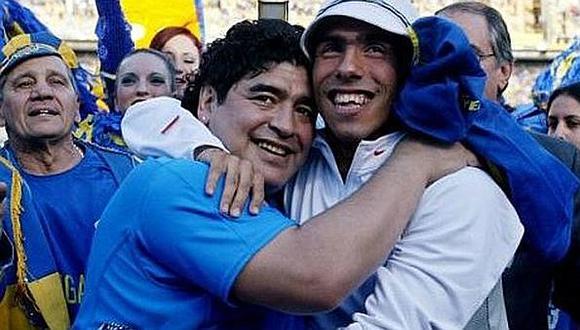Diego Maradona apoya el regreso de Carlos Tévez a Boca Juniors