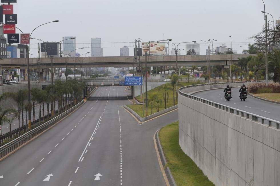 Así luce Lima en el día 21 de cuarentena con el tránsito prohibido de todas las personas. Foto: Francisco Neyra / GEC