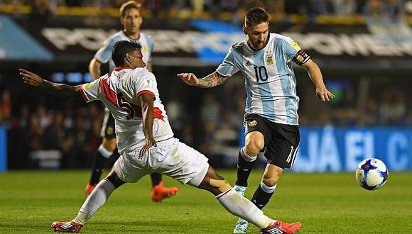 Selección peruana contra Lionel Messi en el Wanda Metropolitano
