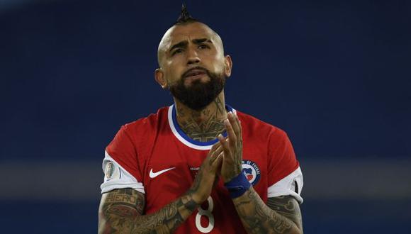Arturo Vidal brindó polémicas declaraciones contra árbitro del Chile vs Brasil por Copa América 2021. (Foto: AFP)