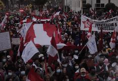 Los Olivos: Grupos de personas y colectivos realizan protesta en rechazo al Gobierno