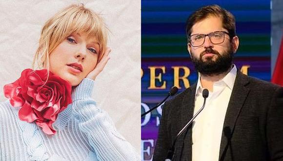 Gabriel Boric apoya a Taylor Swift tras ser acusada por Damon Albarn de no componer sus canciones. (Foto: Composición/Instagram)