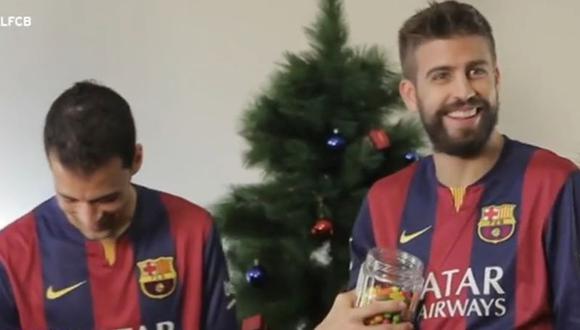 Youtube: Barcelona y el curioso clip navideño de Piqué y Busquets [VIDEO]
