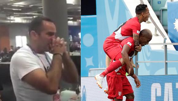 Coki Gonzales lloró con el golazo de André Carrillo en Rusia 2018