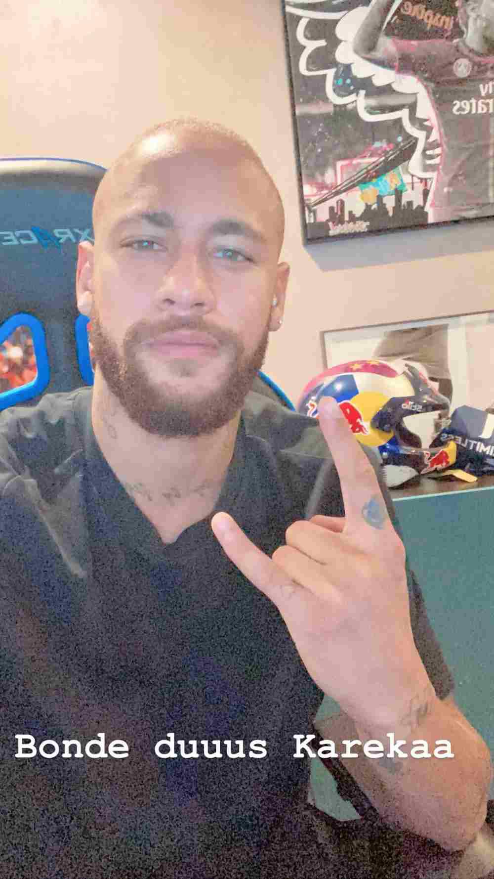 Neymar apareció con nuevo look en redes sociales. (Foto: Instagram)