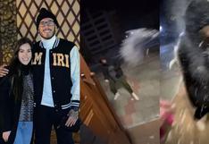 Gustavo Dulanto no tiene piedad con su esposa y le tira bola de nieve a 6 grados bajo cero [VIDEO]