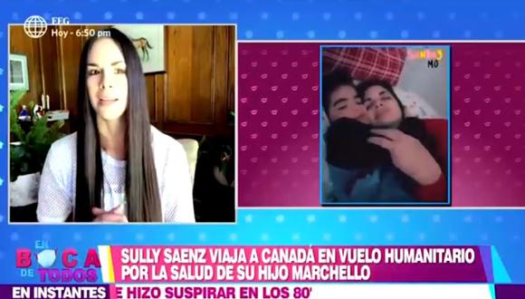 Sully Sáenz desde Canadá habló sobre salud de su hijo (Foto: captura)