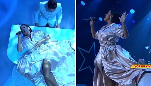 Shantall mostró todo su talento al imitar a Rihanna con su canción "Diamonds". (Foto: Captura Latina).