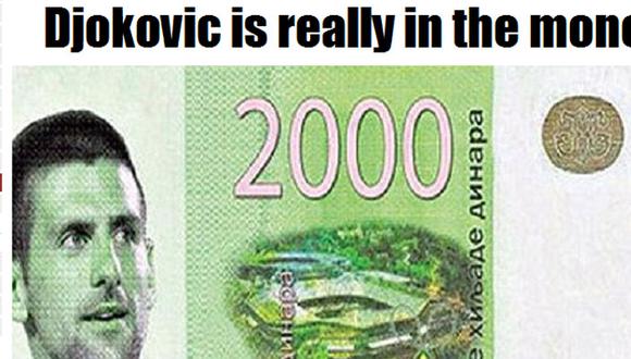 Rostro de Novak Djokovic aparecería en billetes de Serbia