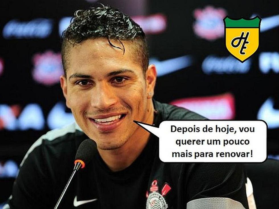 Paolo Guerrero y los memes que lo ponen como la figura del Corinthians [FOTOS]
