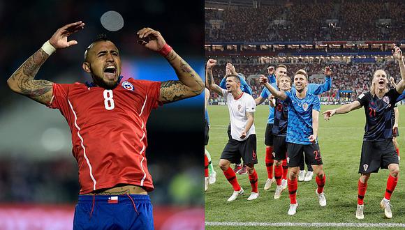 Arturo Vidal celebra triunfo de Croacia sobre Inglaterra en Rusia 2018