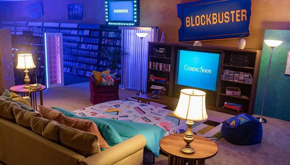 Una noche de películas en el último Blockbuster, disponible gracias a Airbnb. (Foto: Blockbuster / Airbnb)