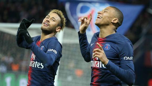 Neymar y Mbappé llegaron al PSG en la temporada 2017. (Foto: AFP)