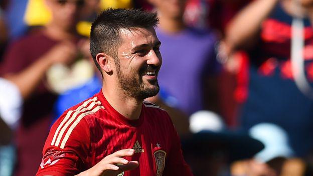 David Villa es el goleador histórico de la selección de España con 59 anotaciones. (Foto: AFP)