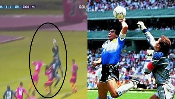 Jorge Cazulo imitó la 'Mano de Dios' pero le anularon el gol [VIDEO]