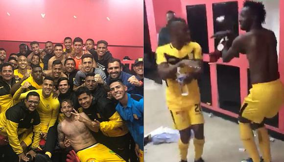 Futbolistas de Cantolao bailaron en el vestuario luego de vencer a la 'U' [VIDEO]