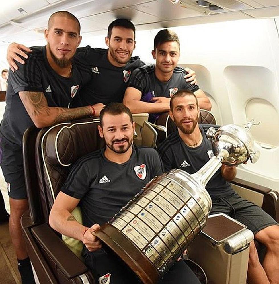 River llegó a Argentina con la Libertadores y festejará con sus hinchas