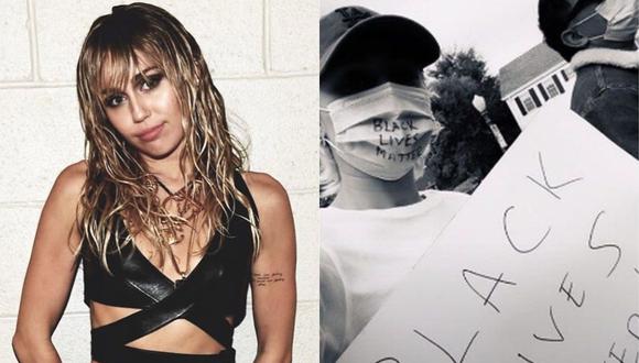 Miley Cyrus se pronuncia tras el fallecimiento del afroamericano George Floyd. (Foto: Instagram)