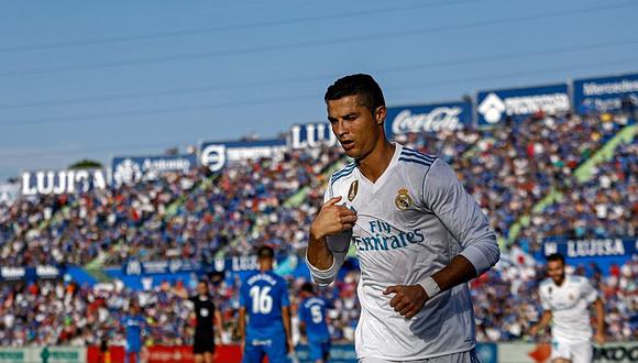 Real Madrid venció por 1-2 al Getafe gracias a Cristiano Ronaldo