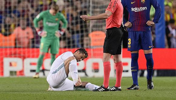 Cristiano Ronaldo sufre esguince y será baja en Real Madrid