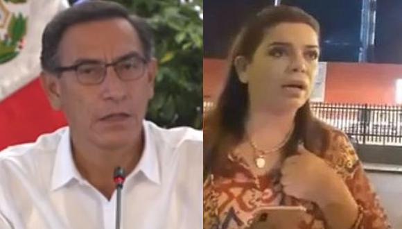 ¿Martín Vizcarra le envía indirecta a la periodista en su conferencia de prensa? (Foto: Captura de video)