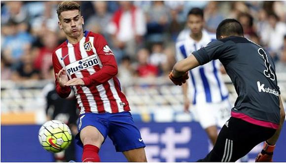 Atlético Madrid cayó 2-0 con Real Sociedad en Liga Española
