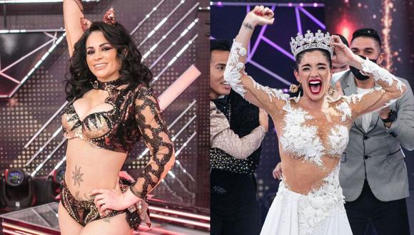 ¿Leslie Moscoso no está conforme con que Korina Rivadeneira ganara "Reinas del Show"? (Foto: Composición/Instagram)