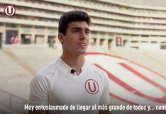 Alfonso Barco es nuevo jugador de Universitario de Deportes y contó cuáles son sus expectativas | VIDEO