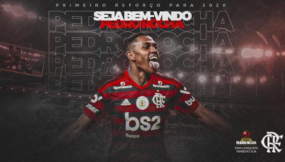 Pedro Rocha es el primer fichaje de Flamengo, que en 2020 tendrá que defender su título de Copa Libertadores y Brasileirao. (Foto: @Flamengo)