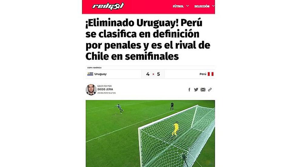 ​Perú vs. Chile | Así reaccionó la prensa chilena tras la clasificación de la 'Bicolor' a semifinales | FOTOS