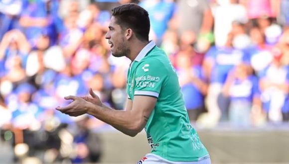 Santiago Ormeño debutó con gol en León, que perdió 2-1 a manos de Cruz Azul. (Club León)