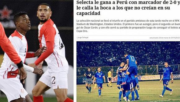 Prensa de El Salvador quedó sorprendida con triunfo ante Perú