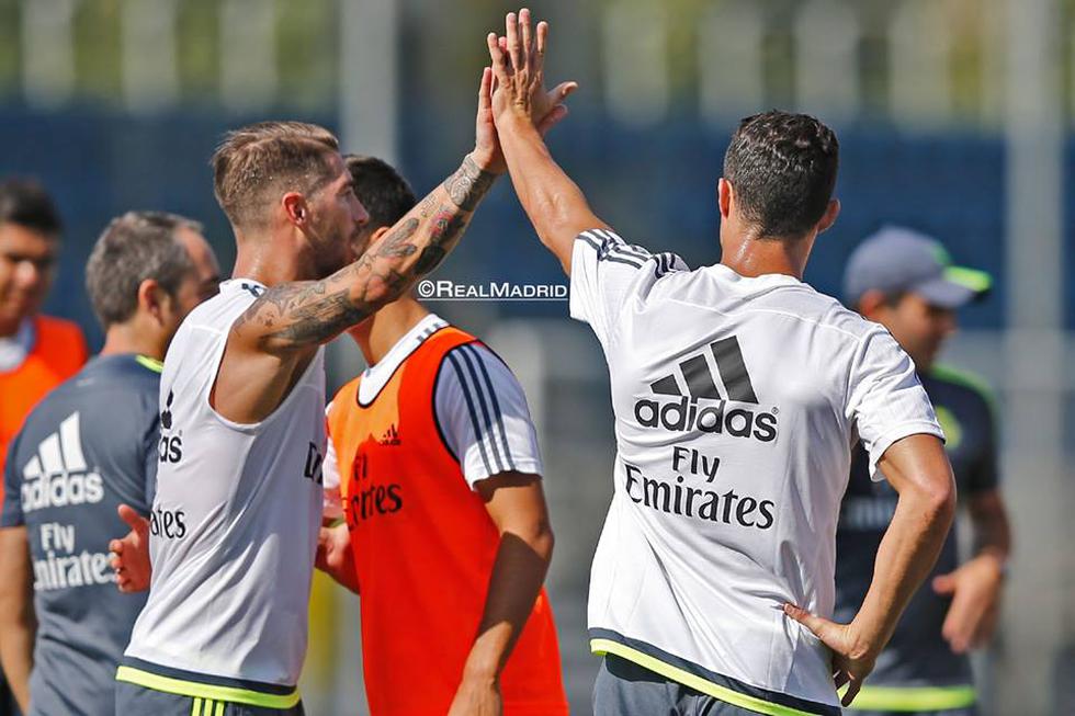 Real Madrid: Cristiano Ronaldo y Sergio Ramos volvieron a las prácticas [GALERÍA]