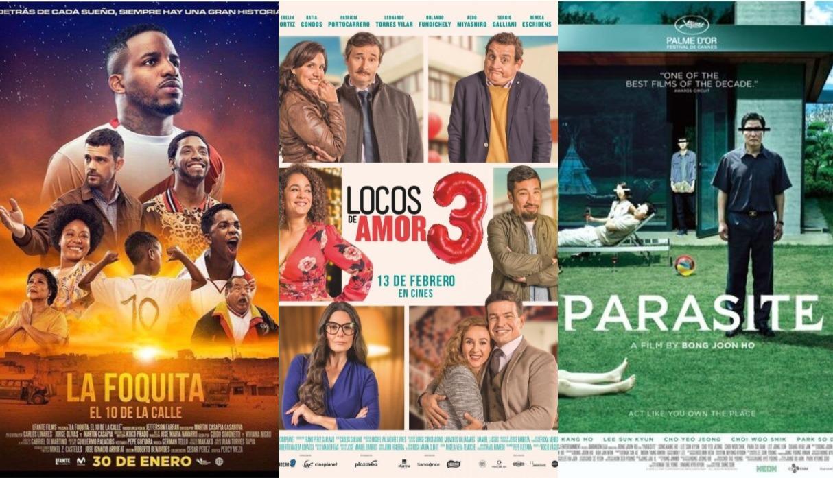 “La Foquita: El 10 de la calle”, “Locos de amor 3”, “Parásitos” y más películas a solo cinco soles. (Foto: Composición)