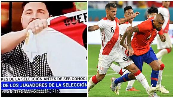 Perú vs. Chile | Periodista argentino alentará hoy a la selección peruana con la camiseta de Paolo Guerrero | VIDEO