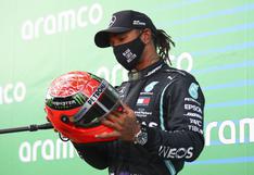 Hijo de Michael Schumacher entregó el casco de su padre a Hamilton luego que iguale su récord | FOTO