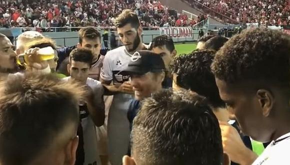 Pedro Troglio y la emocionante arenga para eliminar a River Plate [VIDEO]
