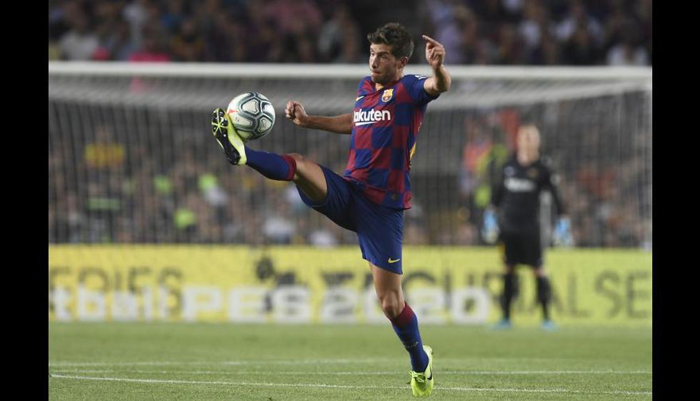 14.- Sergi Roberto (Barcelona), en 55.6 millones de dólares. (Foto: AFP)