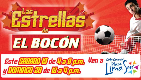 Ven este sábado 19 y domingo 20 a Plaza Lima Sur y gana con EL BOCÓN