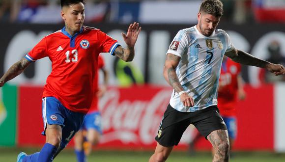Argentina vs. Chile se enfrentaron por la fecha 15 de las Eliminatorias Qatar 2022. (Foto: EFE)