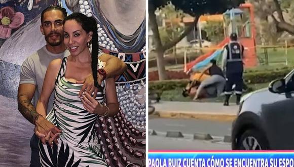 La pareja de Paola Ruiz fue atacado con un cuchillo por una mujer cuando hacía ejercicios en el Pentagonito en San Borja. (Foto: Instagram / captura ATV)
