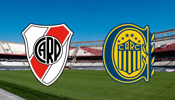 River vs. Rosario Central en vivo online chocan este sábado 20 de febrero por una jornada de la Copa de la Liga Profesional. FOTO: Composición.