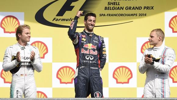 Daniel Ricciardo gana el Gran Premio de Bélgica de Fórmula 1
