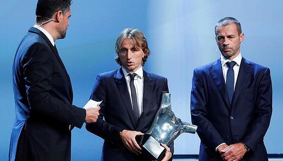 ​Luka Modric y su mensaje tras ser elegido como el Mejor Jugador UEFA