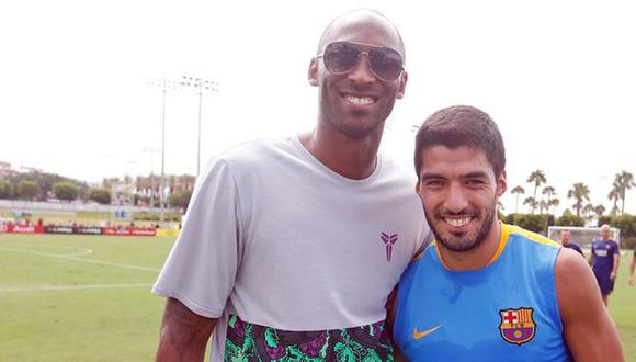Kobe Bryant declaró su amor por Barcelona en reiteradas oportunidades. (Twitter Luis Suárez)