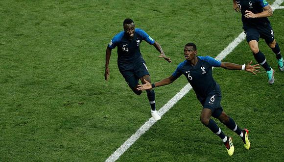 Paul Pogba marcó un golazo para el 3 a 1 de Francia ante Croacia