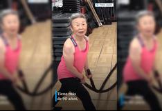 Japón: entrenadora enseña sus rutinas fitness a los 90 años