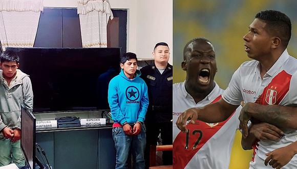 Perú - Bolivia | Policía detuvo a delincuentes que robaron televisor para ver partido de la bicolor | VIDEO