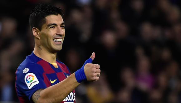 Suárez se marcha al Atlético de Madrid como tercer máximo goleador de la historia del Barcelona (198 tantos) y tras levantar trece títulos en seis temporadas. (Foto: AFP)